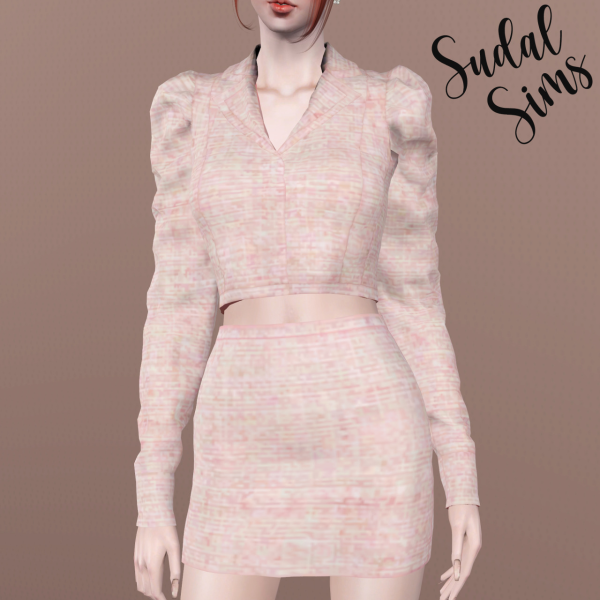 [sudal] Short jacket set F by simsfinds - The Sims 3 Custom Content