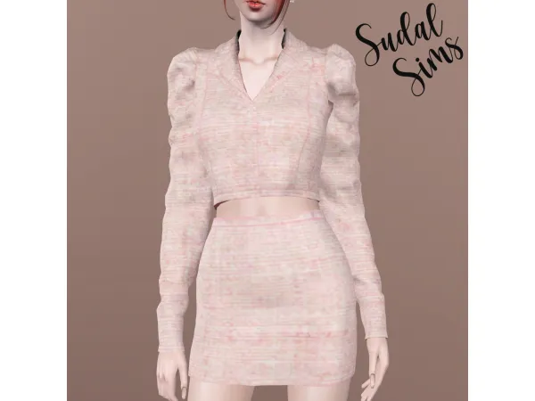 [sudal] Short jacket set F - The Sims 3 Custom Content