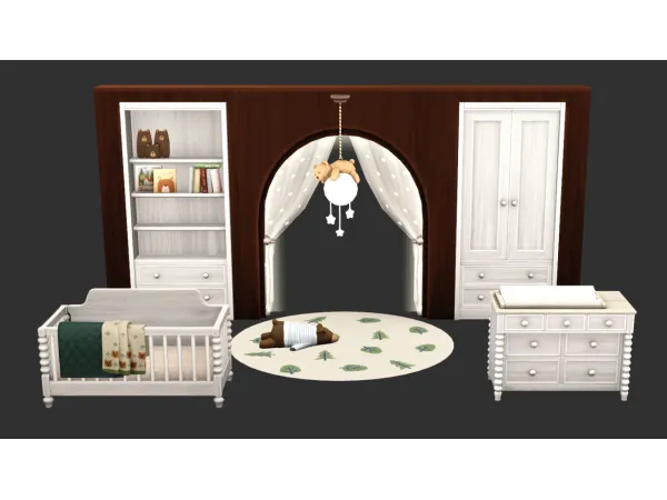 valiasims Cozy Cabin Nursery 4t3 conversion by deniisu - The Sims 3 Custom Content
