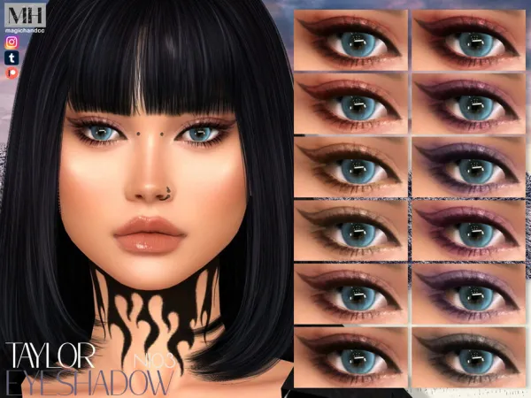 Alpha Taylor Eyeshadow N103 by MagicHand - The Sims 4 Custom Content