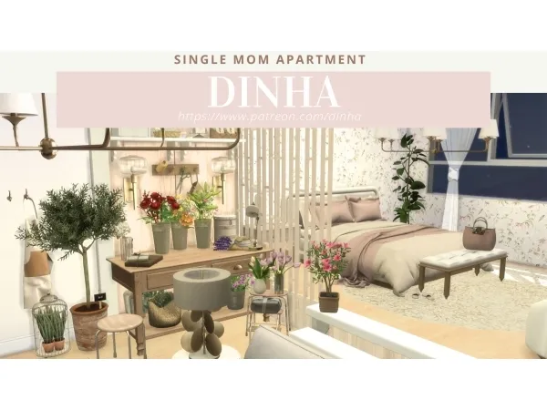 Alpha SINGLE MOM APARTMENT DOWNLOAD CREATORS - The Sims 4 Custom Content