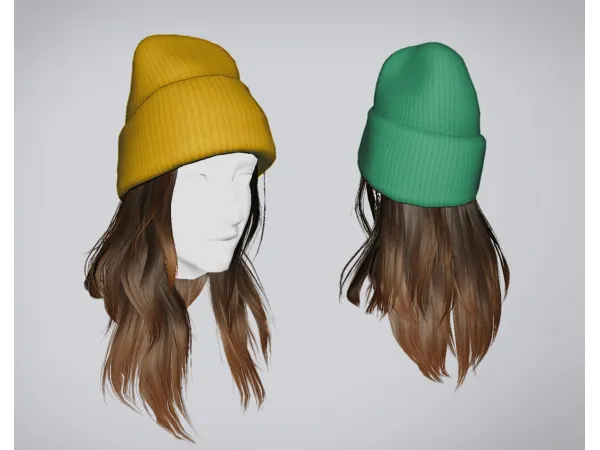 Beanie hat Amidala 4t2 LeahLillith Billie AF by pforestsims - The Sims 2 Custom Content
