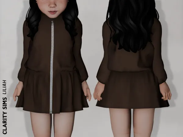 Alpha Liliah Jacket Outfit Toddler - The Sims 4 Custom Content