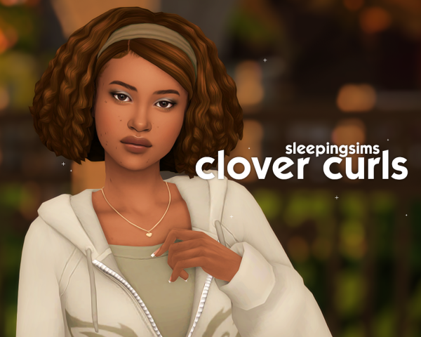 Maxis Match clover curls by simsfinds - The Sims 4 Custom Content