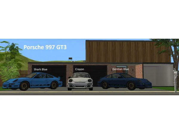 Porsche 997 GT3 in 2025 Colours by parchmentpaperandco - The Sims 2 Custom Content