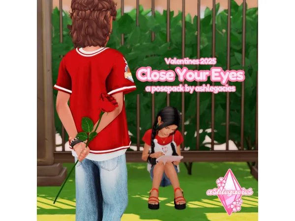 Alpha Close Your Eyes Posepack - The Sims 4 Custom Content