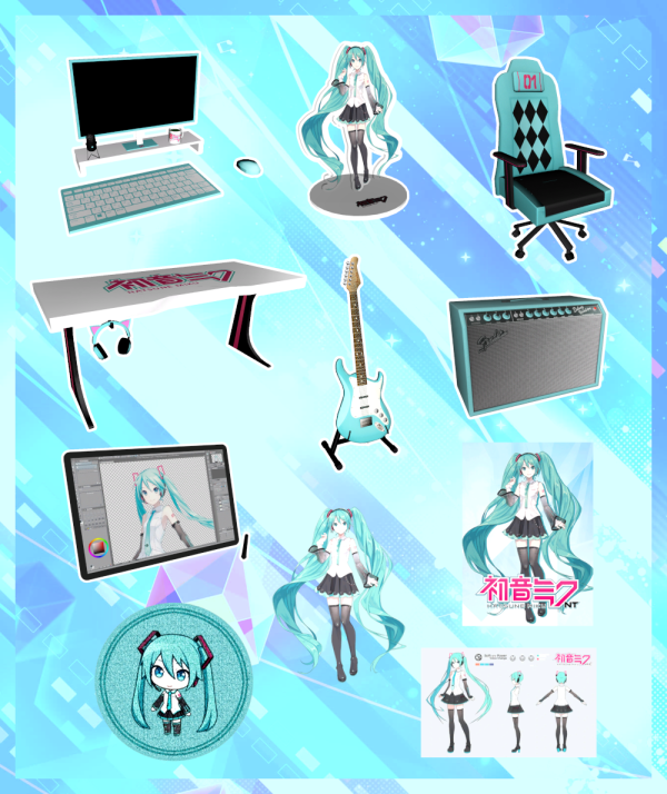 [usamaru] Vocaloid Set by simsfinds - The Sims 3 Custom Content