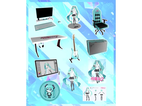 [usamaru] Vocaloid Set - The Sims 3 Custom Content