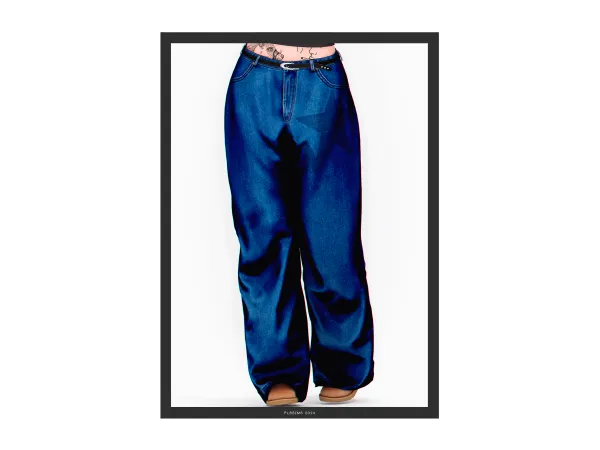Alpha Rebel Denim Pants (with belt) - The Sims 4 Custom Content