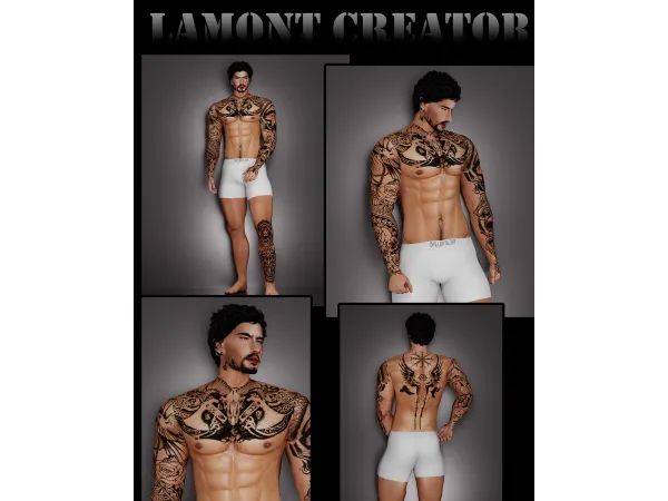 Mix chase tattoo - The Sims 4 Custom Content