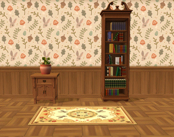 Garden Party Wainscoting sims by simsfinds - The Sims 2 Custom Content