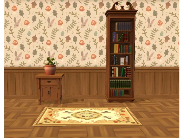 Garden Party Wainscoting sims by nori - The Sims 2 Custom Content