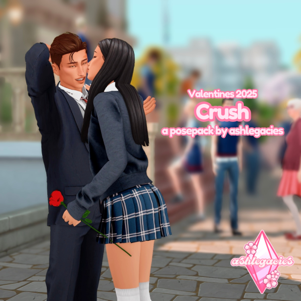 Alpha Crush Posepack by ashlegacies - The Sims 4 Custom Content