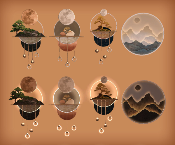 jacky93sims Perfect Wall Lamps for by simsfinds - The Sims 2 Custom Content