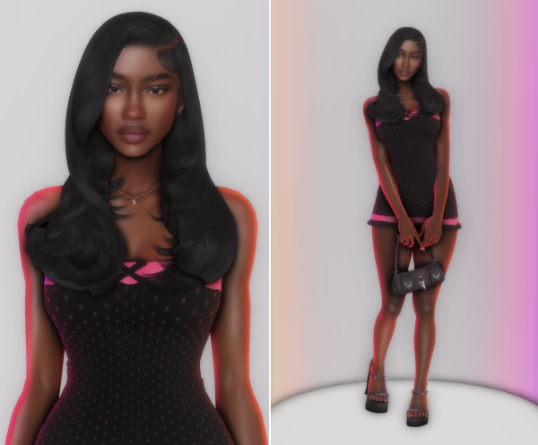 Mix sarai freeman by simsfinds - The Sims 4 Custom Content