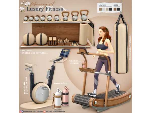 Alpha Luxury Fitness by cowbuild - The Sims 4 Custom Content