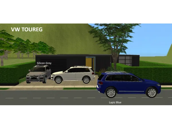 VW Toureg 2025 Colours by parchmentpaperandco - The Sims 2 Custom Content