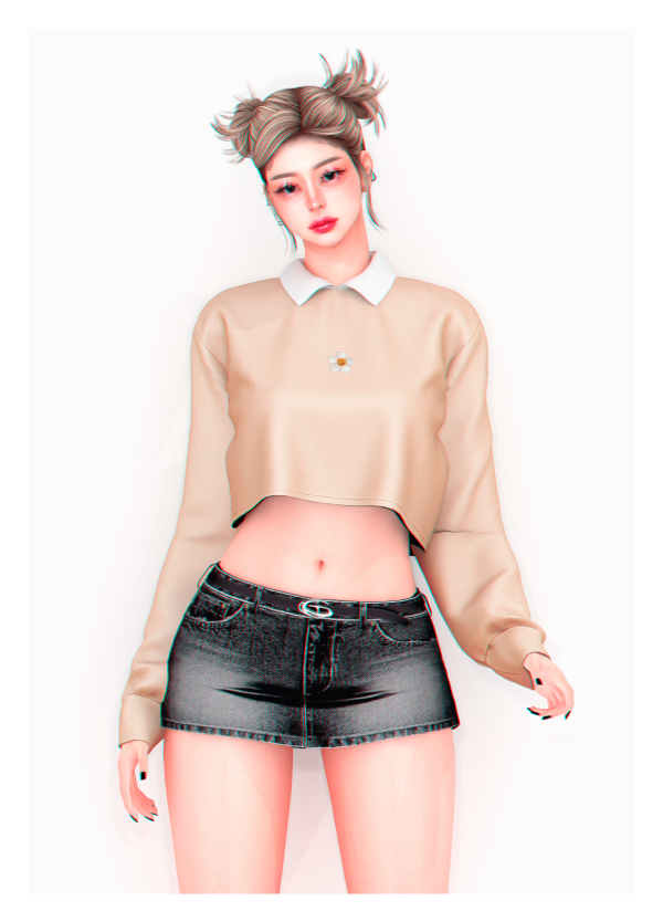 Alpha Candle Sweater by plbsims - The Sims 4 Custom Content