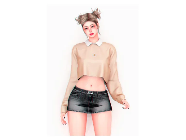 Alpha Candle Sweater - The Sims 4 Custom Content