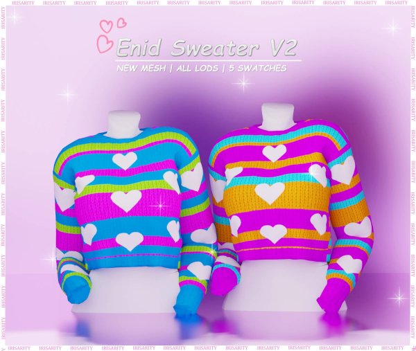Maxis Match Enid Sweater by simsfinds - The Sims 4 Custom Content