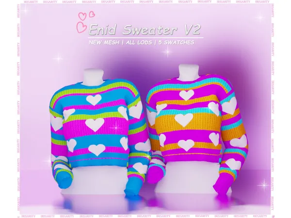 Maxis Match Enid Sweater by Irisarity - The Sims 4 Custom Content