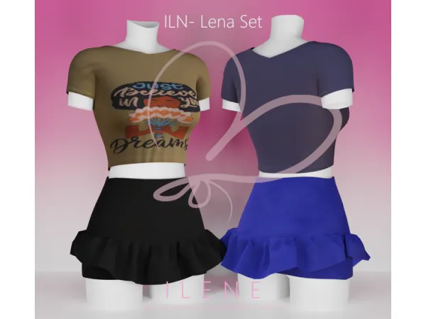 Maxis Match ILN Lena Set - The Sims 4 Custom Content