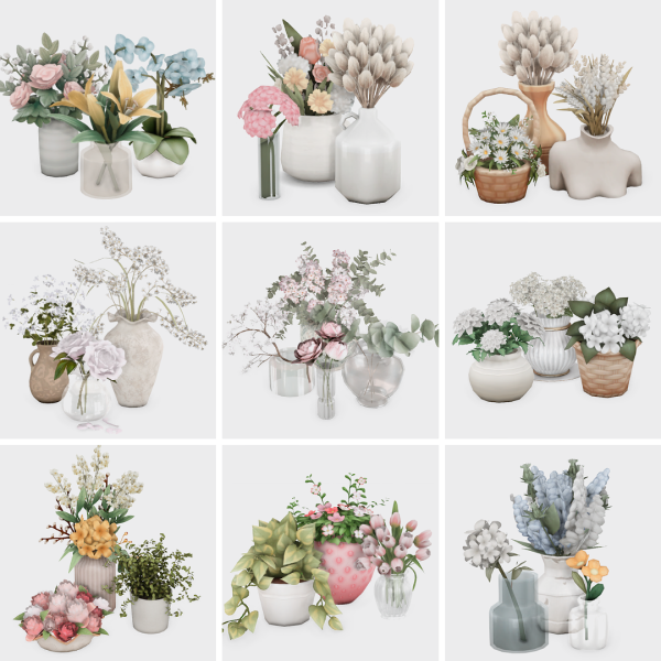 Maxis Match my favorite flowers part 1 sims 4 finds by simsfinds - The Sims 4 Custom Content