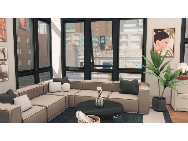 Maxis Match Student Apartment by Summerrplays - The Sims 4 Custom Content