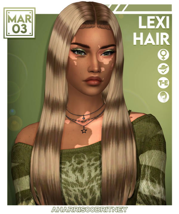 Maxis Match Lexi Hair by simsfinds - The Sims 4 Custom Content