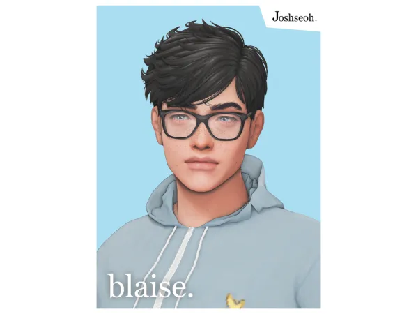 Maxis Match Blaise Hair by jo_se_oh - The Sims 4 Custom Content