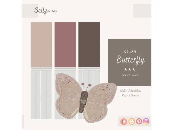 Alpha Kids BUTTERFLY - The Sims 4 Custom Content