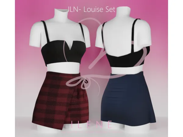 Maxis Match ILN Louise Set - The Sims 4 Custom Content