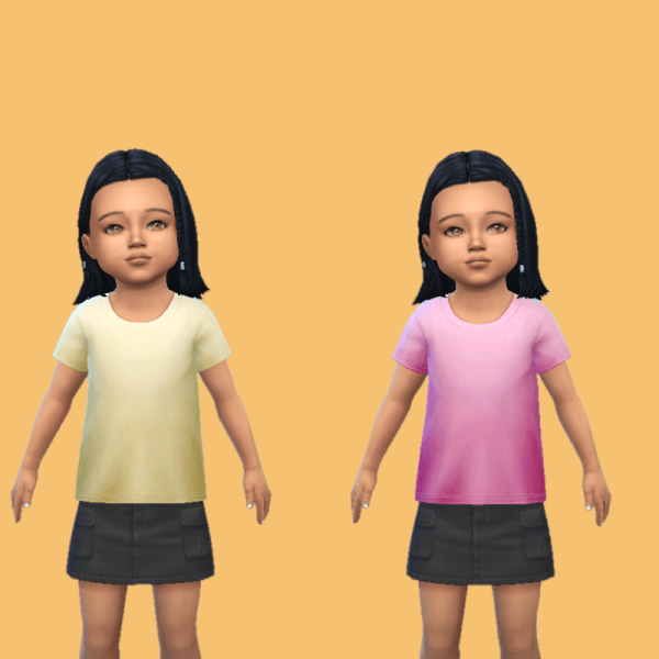 Maxis Match Girl's Only T shirt by simsfinds - The Sims 4 Custom Content