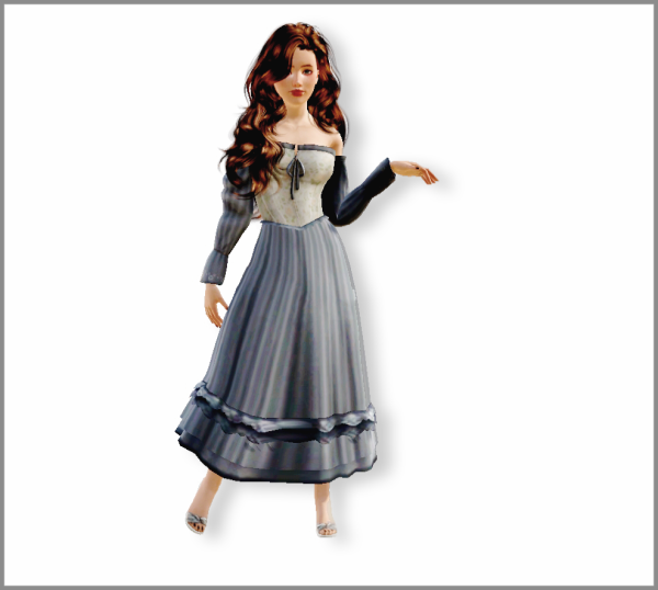 miiko rosalline dress conversion to by simsfinds - The Sims 3 Custom Content