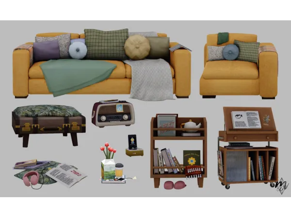 atticwindowatdawn Unplugged Set by martassimsbookcc - The Sims 3 Custom Content