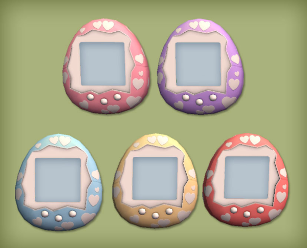 Tamagotchi Mirror and Pet Bed Shelf for by simsfinds - The Sims 2 Custom Content