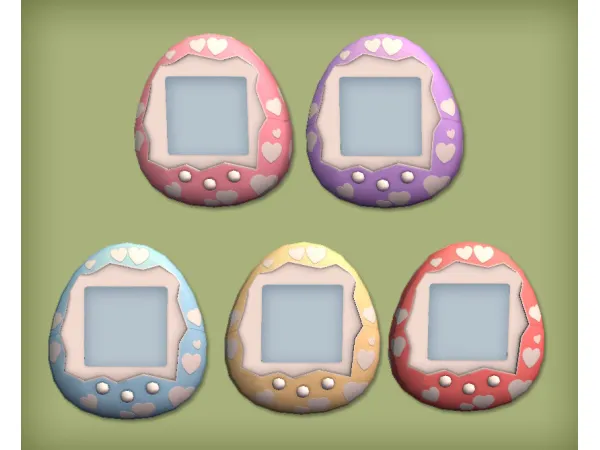 Tamagotchi Mirror and Pet Bed Shelf for by jacky93sims - The Sims 2 Custom Content