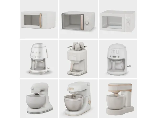 Maxis Match aesthetic appliances sims 4 finds by boujeesimss - The Sims 4 Custom Content