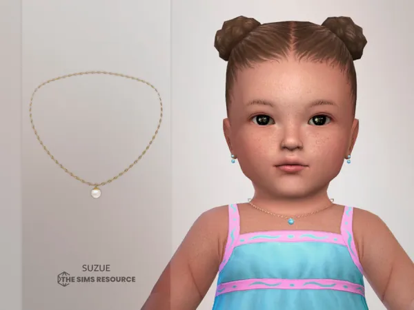 Alpha Perle Necklace Infant by Suzue - The Sims 4 Custom Content