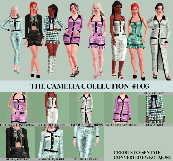 The Camellia Collection by simsfinds - The Sims 3 Custom Content