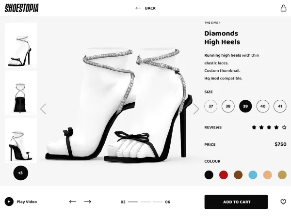 Shoestopia. - Diamonds High Heels