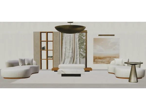4T2 SEVERINKA Apollo Living Room by pinka - The Sims 2 Custom Content