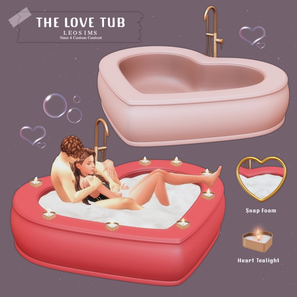 Mix The Love Tub by leosims4cc - The Sims 4 Custom Content