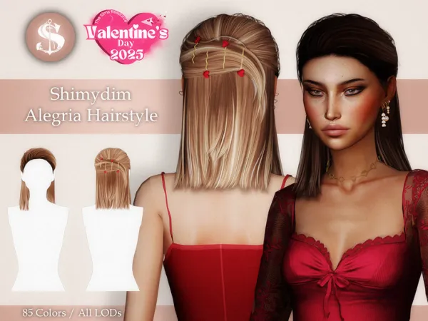 Alpha Alegria Hairstyle by Shimydimsims - The Sims 4 Custom Content
