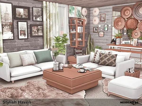 Mix Stylish Haven - The Sims 4 Custom Content