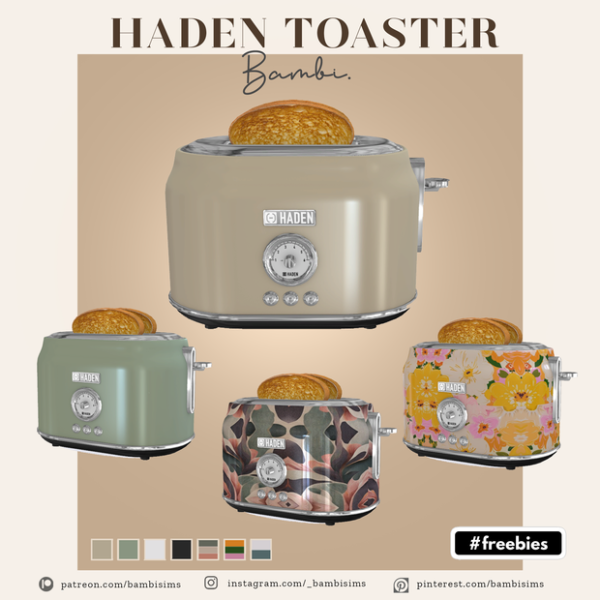 Mix haden toaster ( freebies) by by bambisims - The Sims 4 Custom Content