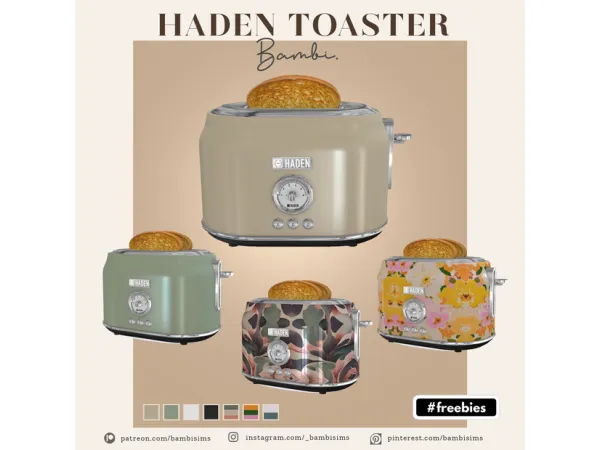 Mix haden toaster ( freebies) by - The Sims 4 Custom Content