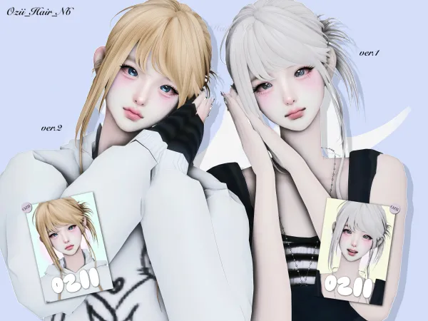 Maxis Match Ozii Hair N6 - The Sims 4 Custom Content