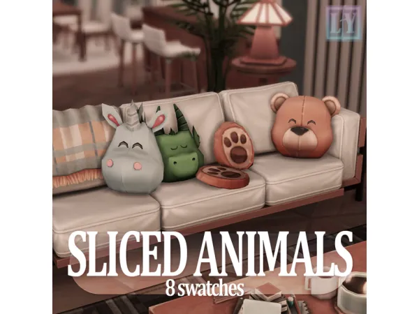 Maxis Match Sliced Animals by LuuFORYou - The Sims 4 Custom Content