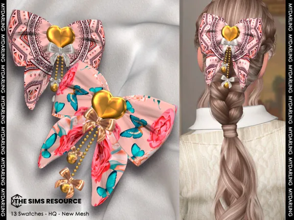 Alpha coquette style adult bow by Mydarling20 - The Sims 4 Custom Content